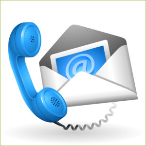 Contacts par e-mail sur le site