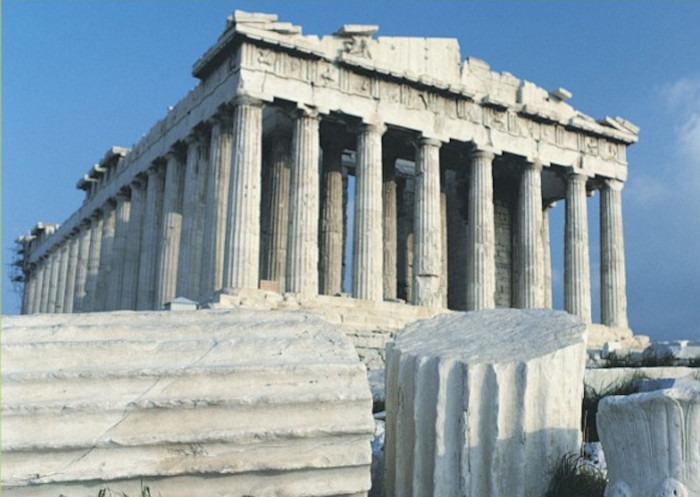 Le parthenon en Grèce