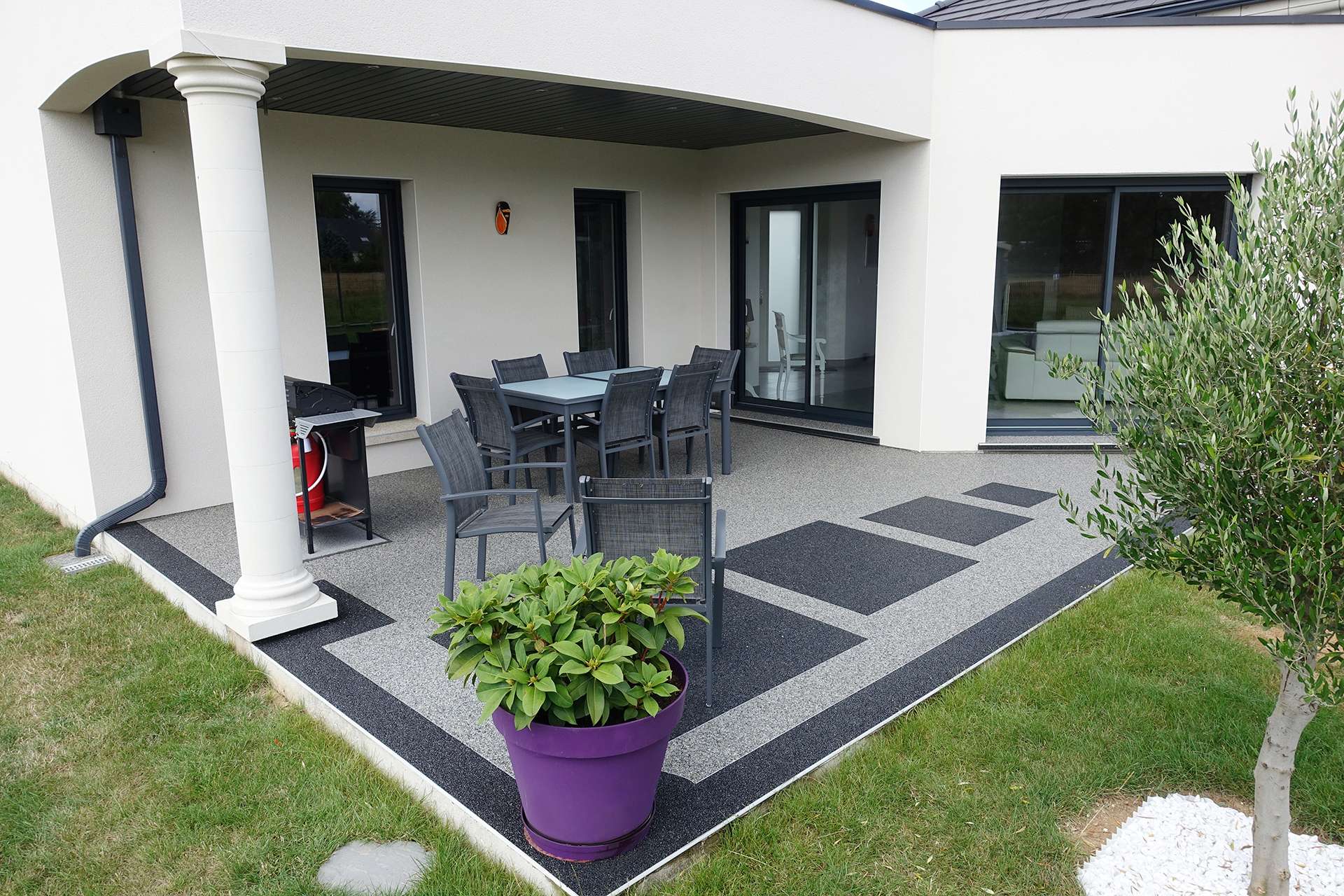 terrasse-en-granulat-de-marbre8 Terrasse en granulat de marbre avec motifs